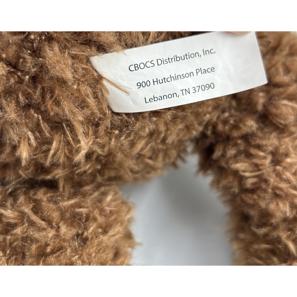 Cracker Barrel Employee Brown Teddy Bear With Apron Plush Stuffed Animal Toy - Picture 6 of 7